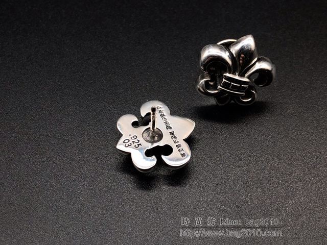 chrome hearts銀飾 克羅心童軍花領夾 胸花別針 純手工 克羅心925銀胸針  gjc1902